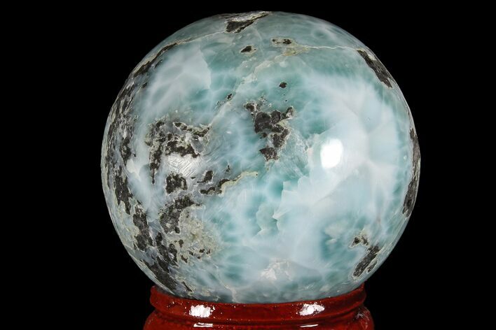 Polished Larimar Sphere - Dominican Republic #168159
